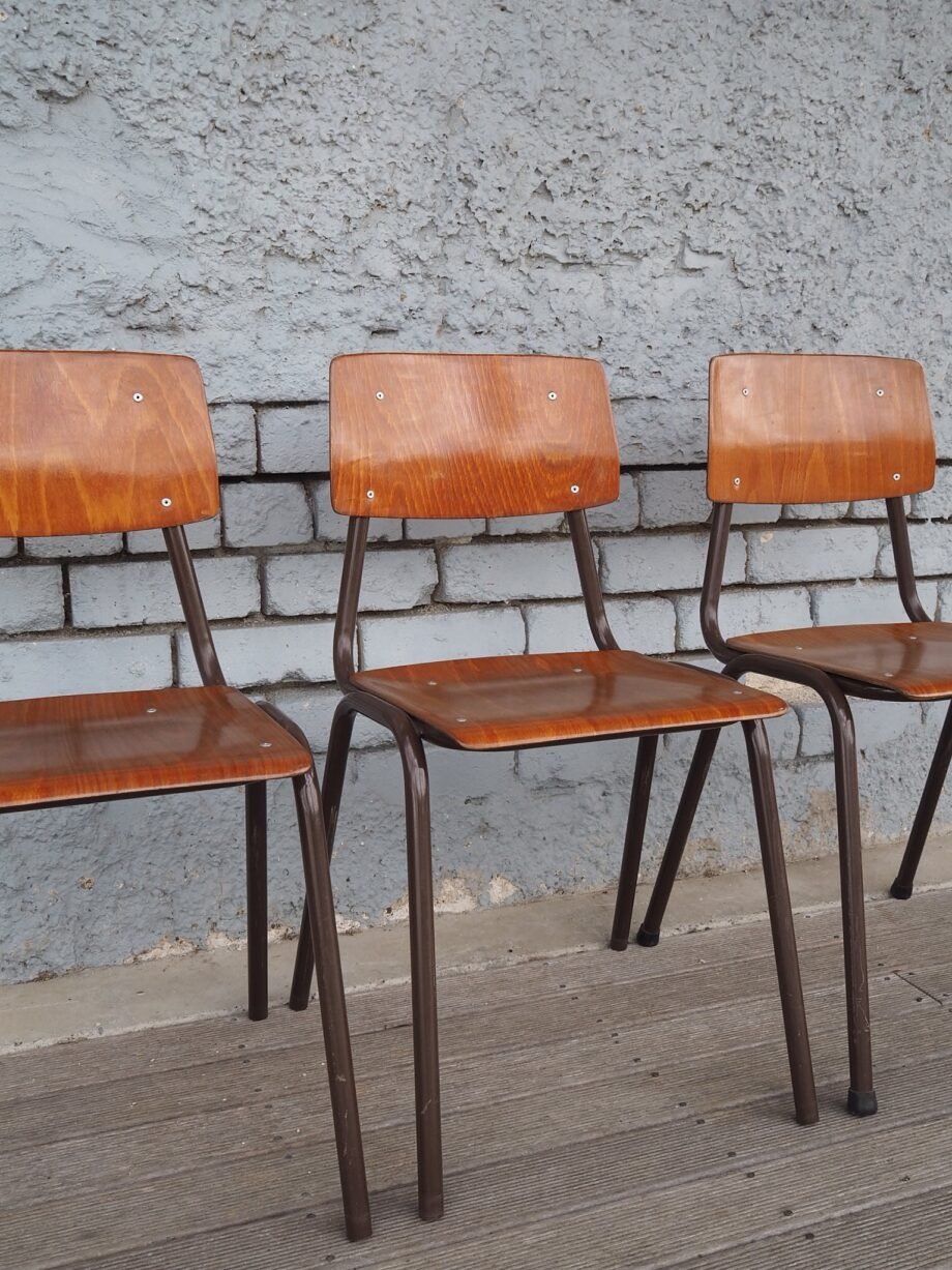 Vintage Dutch School Chairs