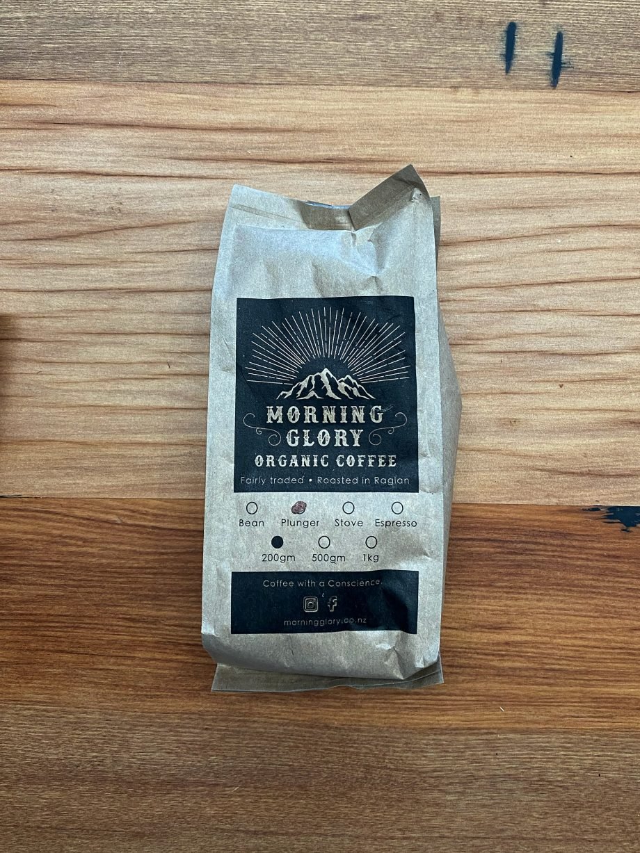 Morning Glory Organic Plunger Coffee 200gm