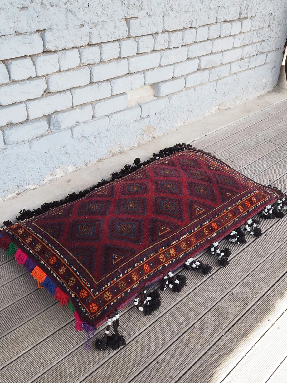 Vintage Afghanistan Floor Cushion 60 x 110