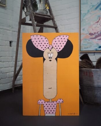 Minnie Mouse on Plywood by Buggy Robot