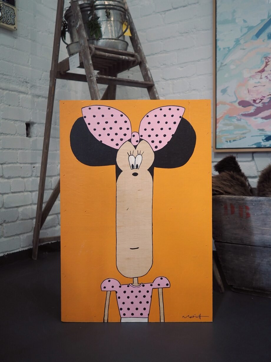 Minnie Mouse on Plywood by Buggy Robot