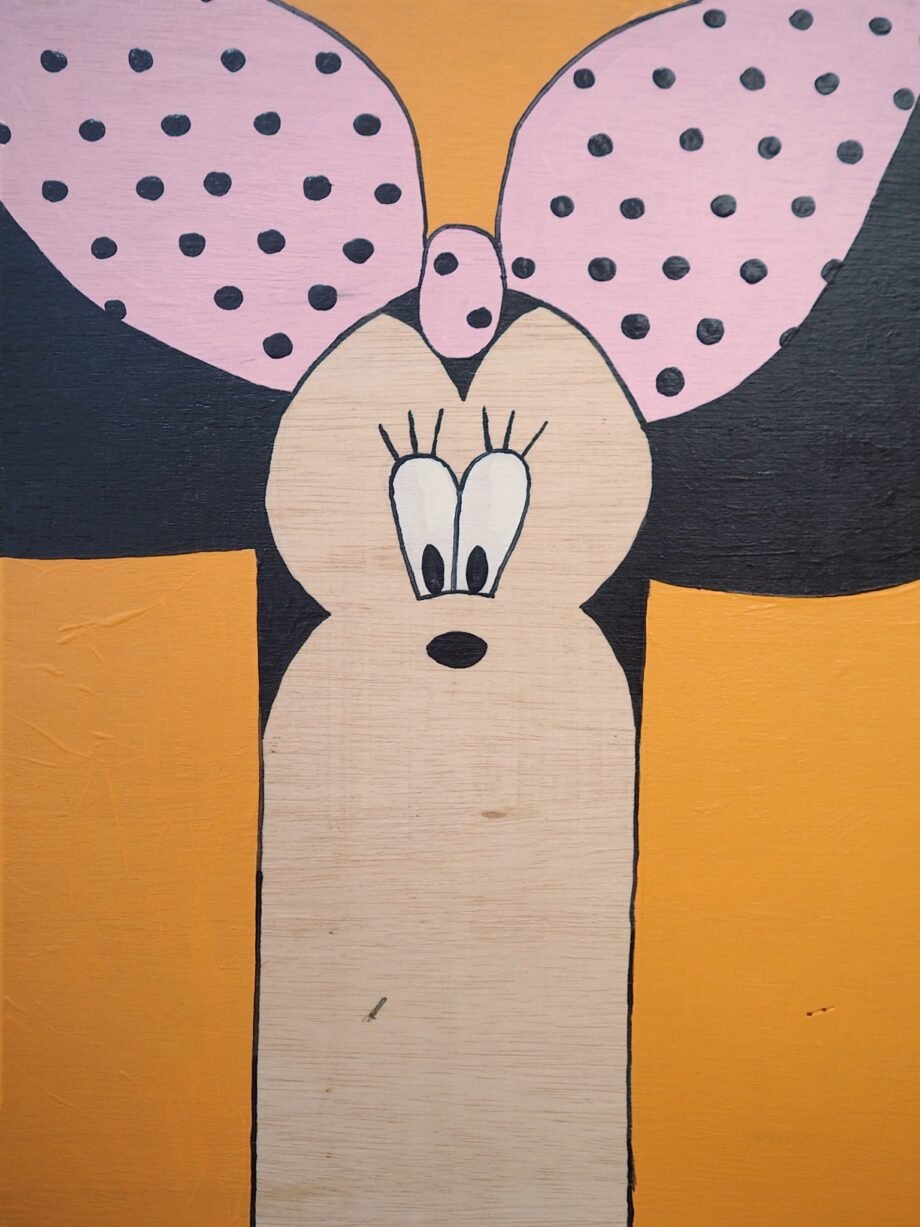 Minnie Mouse on Plywood by Buggy Robot