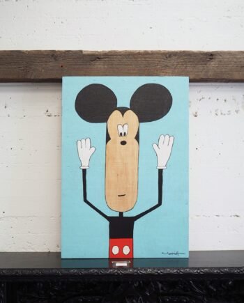 Mickey Mouse on Plywood by Buggy Robot