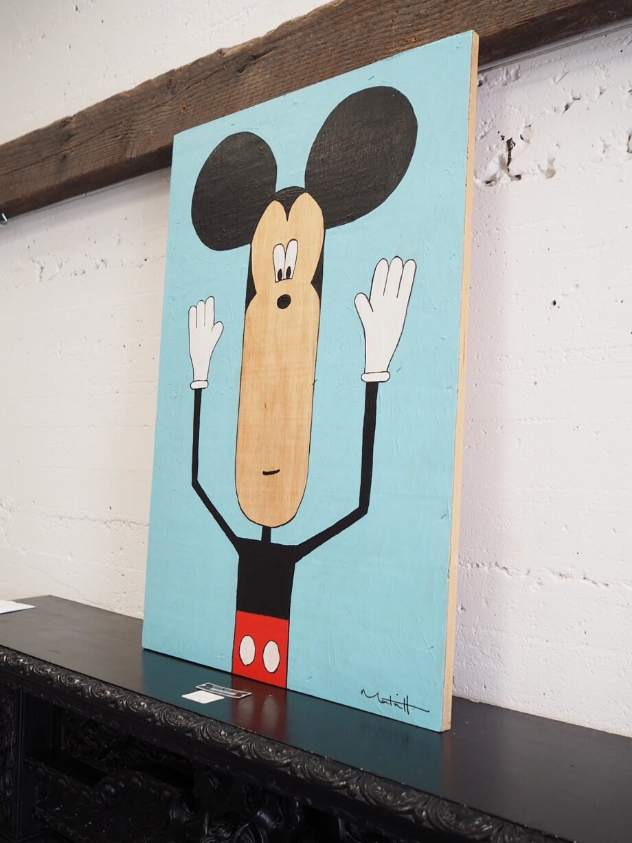 Mickey Mouse on Plywood by Buggy Robot