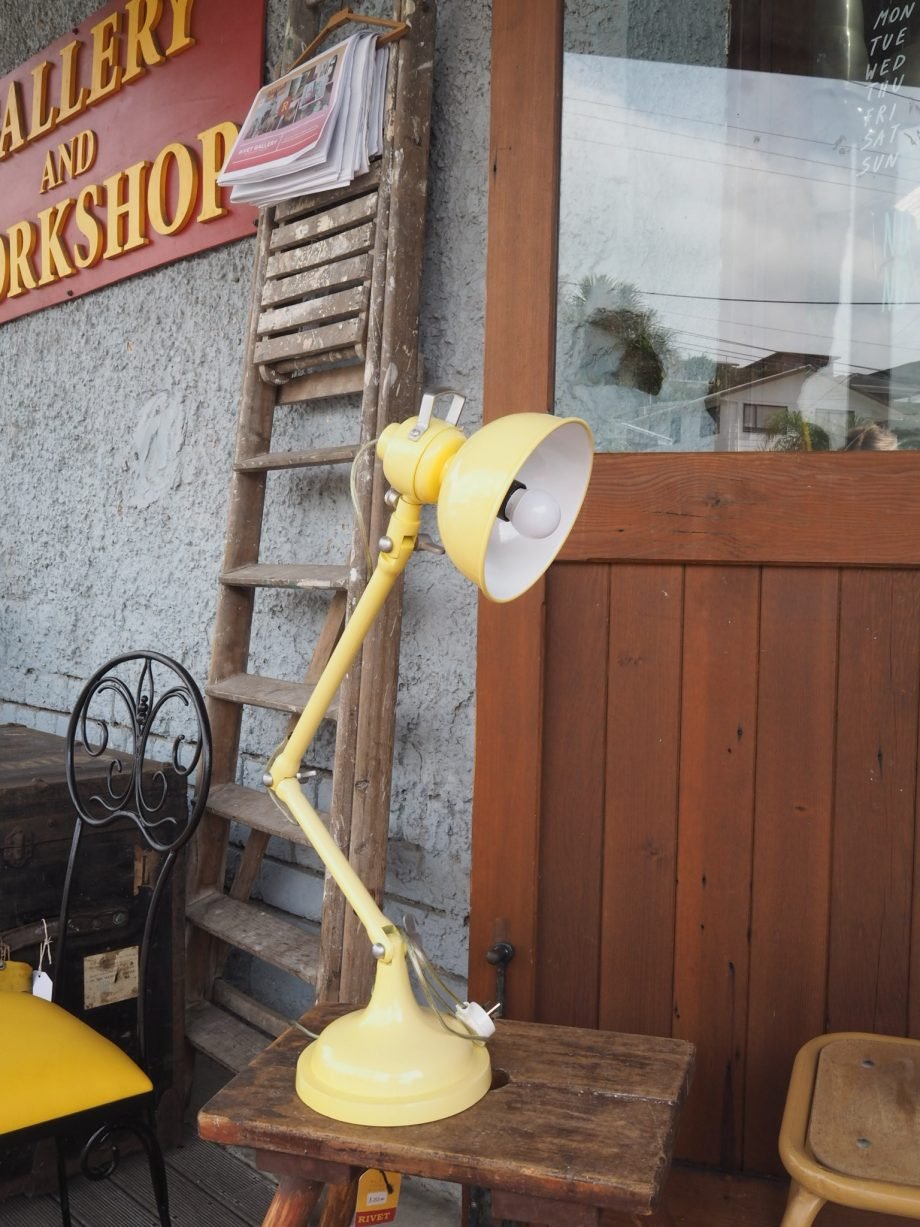 Vintage Industrial "Jielde" Style Lamp - yellow