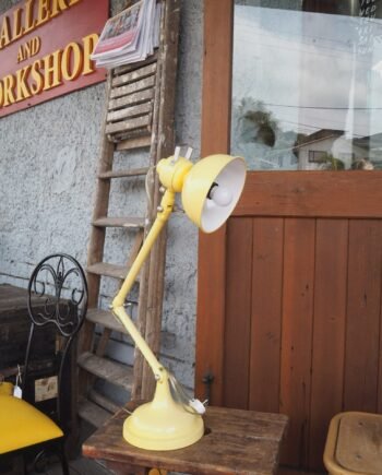 Vintage Industrial "Jielde" Style Lamp - yellow