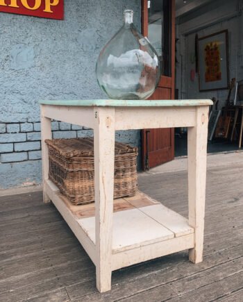 antique French country kitchen island