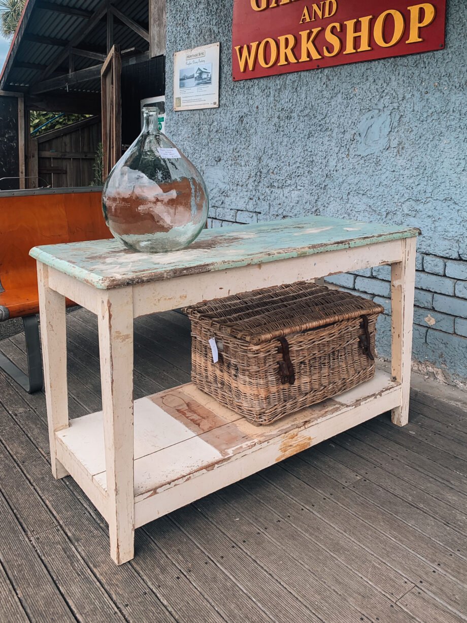 antique French country kitchen island