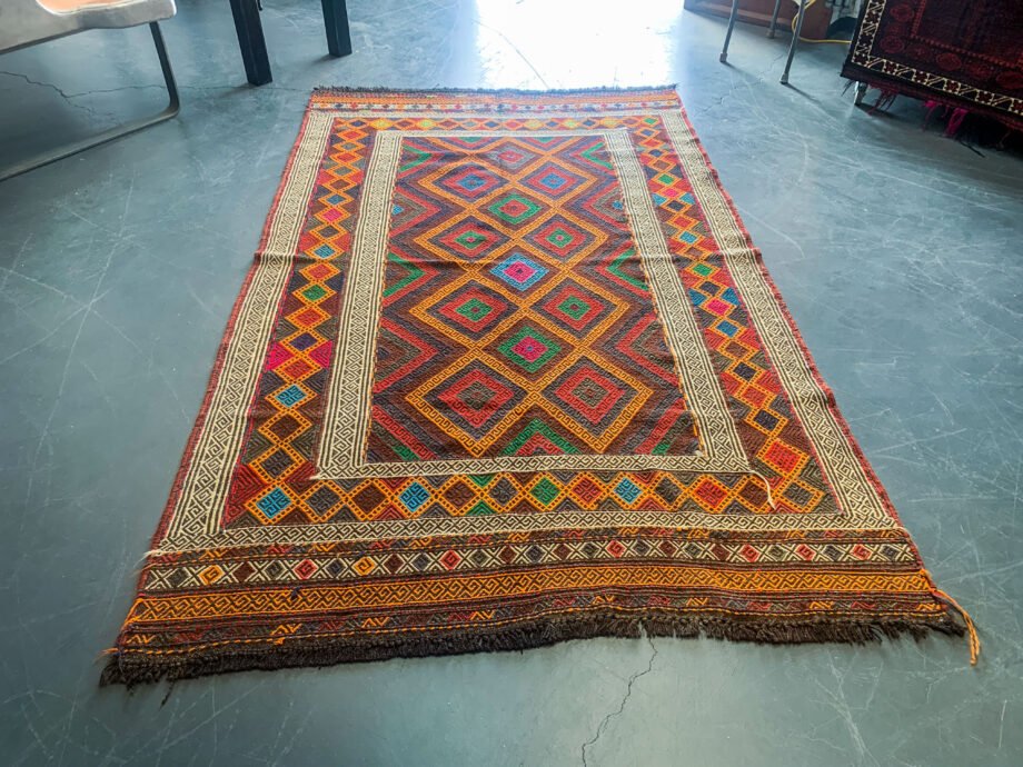 Hand Knotted Pakistan Chobi Kilim Rug - 227 x 139