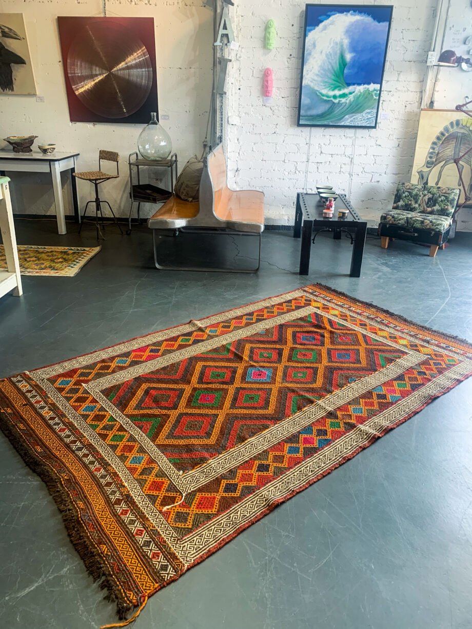 Hand Knotted Pakistan Chobi Kilim Rug - 227 x 139