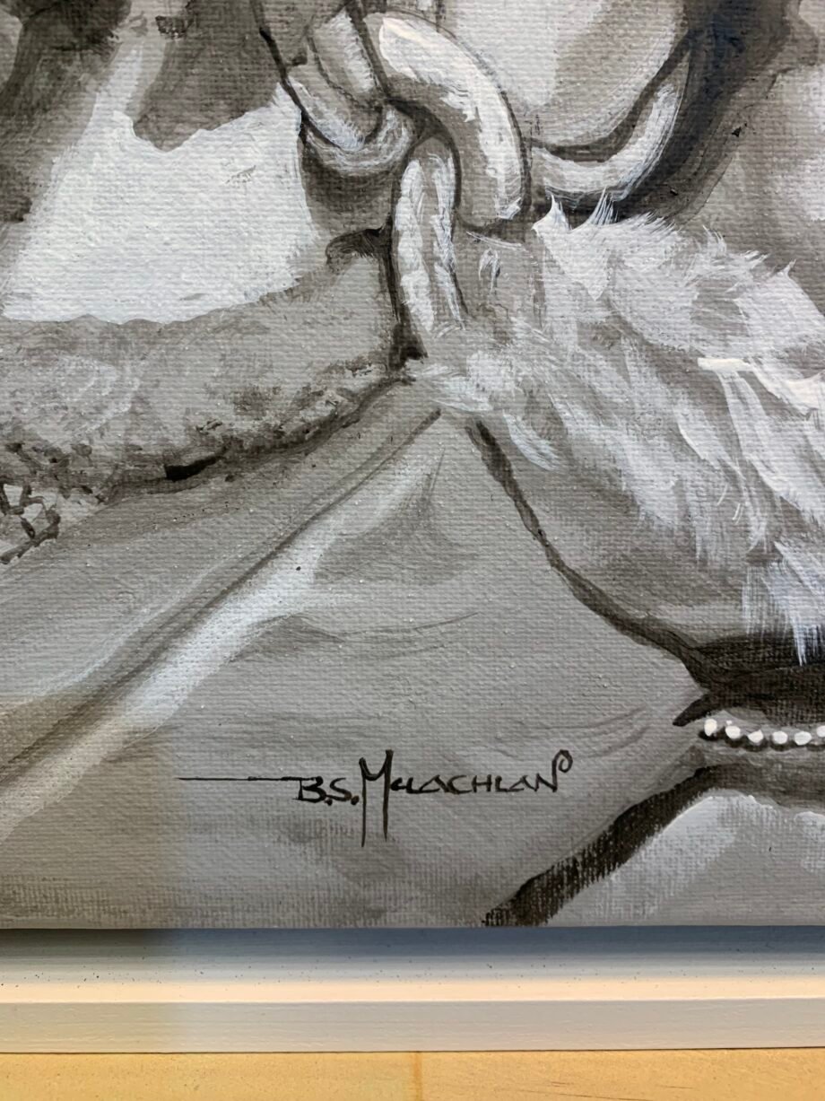 Sir Ed Hillary - acrylic painting - 50x65cm - Bruce McLachlan