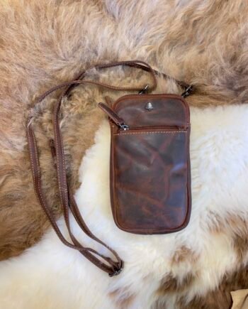 Real leather shoulder bag