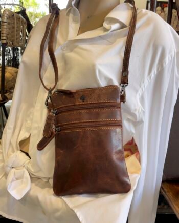 Real leather sling bag