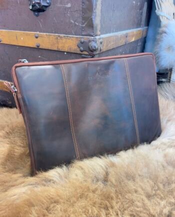 Real leather Laptop sleeve 16"
